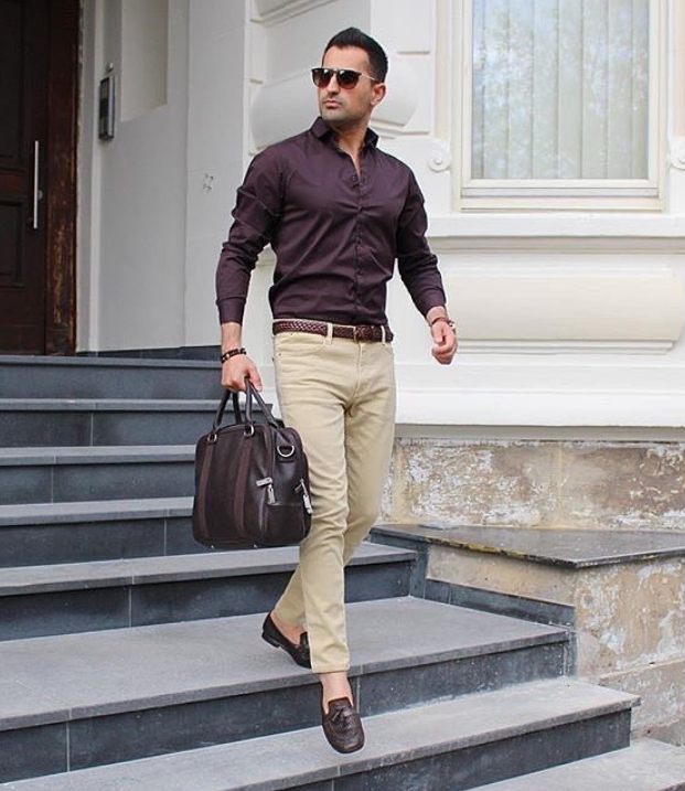 The Classy CreamColored Trouser He Spoke Style  Cream pants Cream pants  outfit Mens outfits